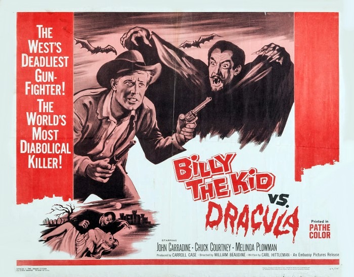Billy the Kid Versus Dracula 1966 drive in movie channel