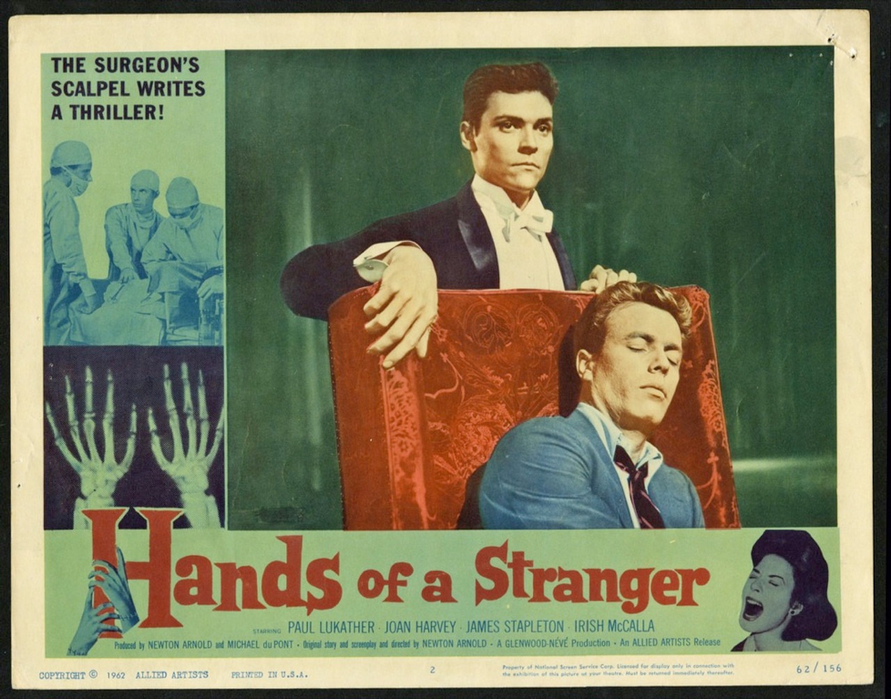 hands of a stranger 1962 drive in movie channel