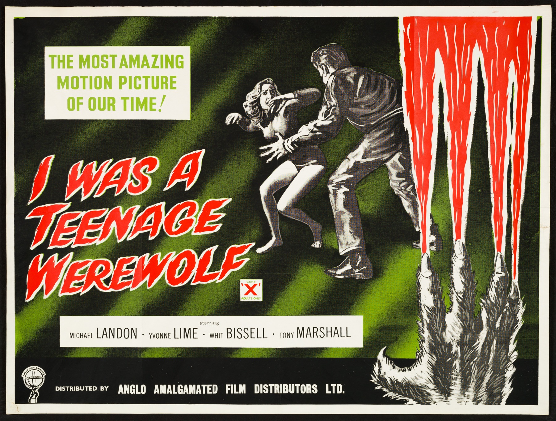 I Was a Teenage Werewolf 1957 drive in movie channel