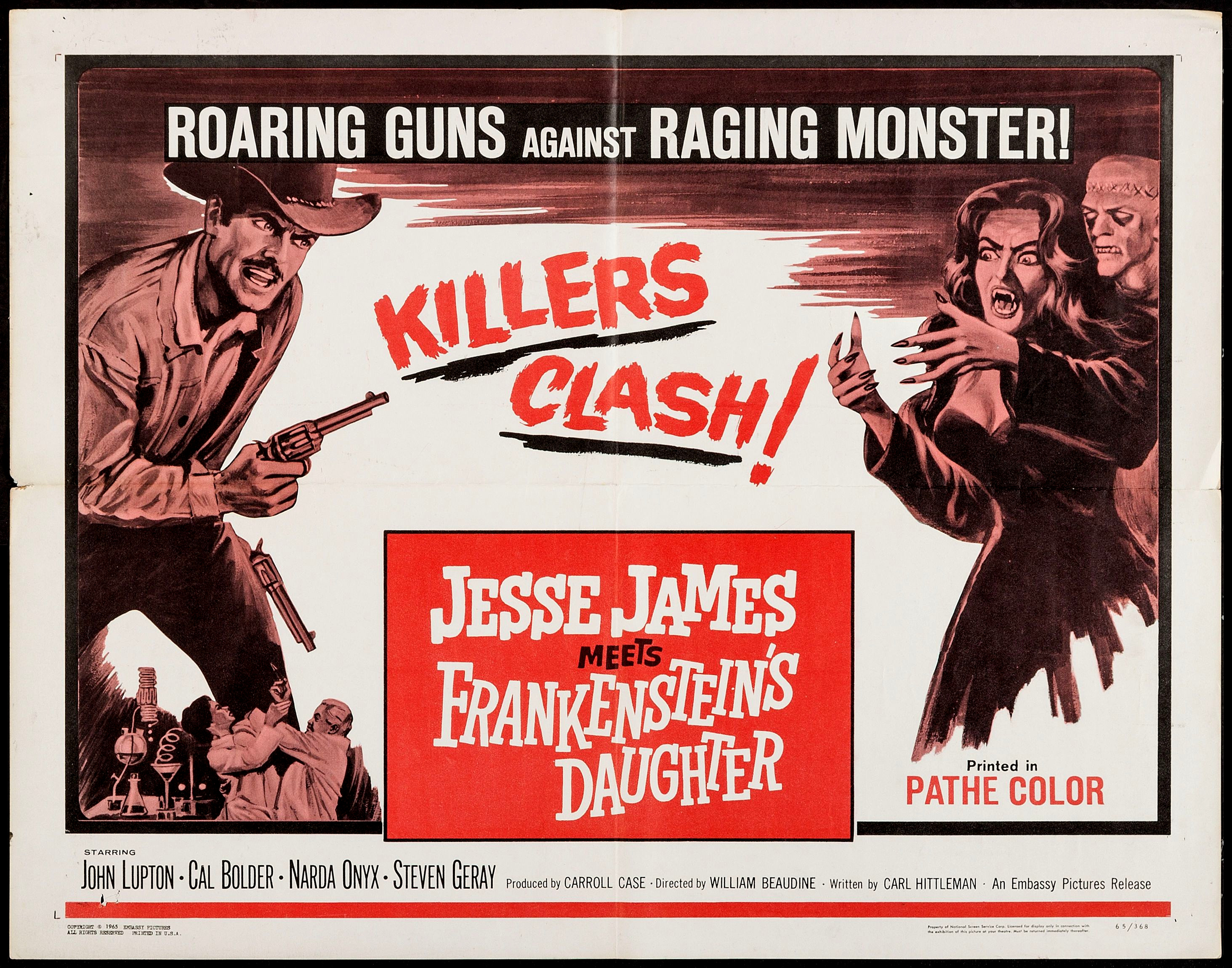 Jesse James contre Frankenstein 1966 drive in movie channel